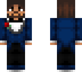 fancy guy w/ beard in blue tuxedo