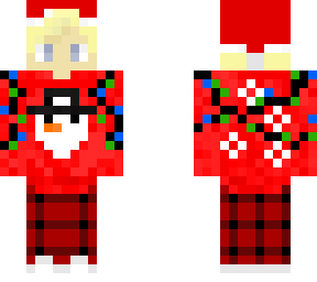 festive boy with plaid pajama pants