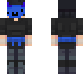 blue demon mask