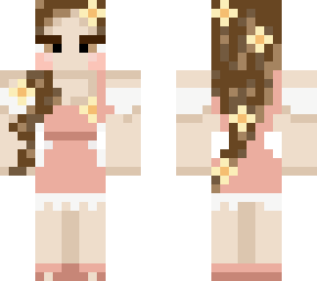 cherry blossom cottage core girl pink sunflower