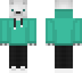 hoodie polar bear edit, (blue eyes)