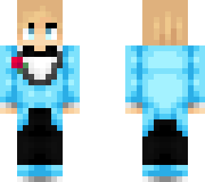 blonde male in light blue tuxedo