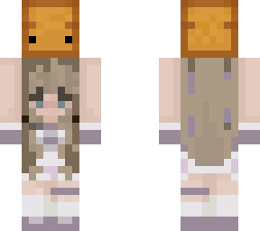 bread girl in dress