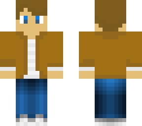 brown suit