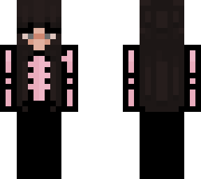 brunette pink skeleton