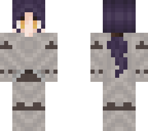 purple medieval knight girl
