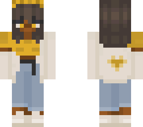 “black girl - yellow” with yellow eyes