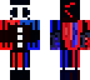 clown red and blue