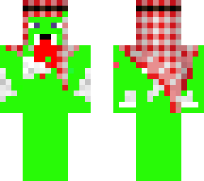green vampire arab muslim guy with some cow/mooshroom touch to it