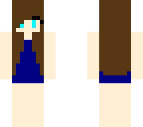 one piece swimsuit girl (dark blue)