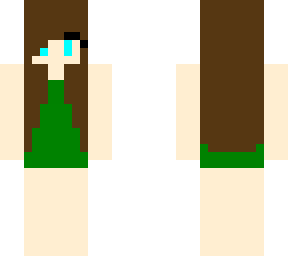 one piece swimsuit girl (dark green)