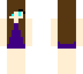one piece swimsuit girl (dark purple)
