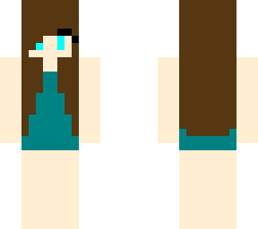 one piece swimsuit girl (dark teal)