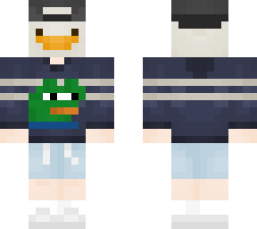 toku goose blue striped hoodie - minecraft skin