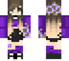 amethyst flower crown girl