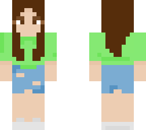 cute girl but green theme