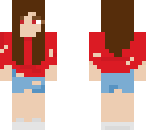 cute girl but red theme