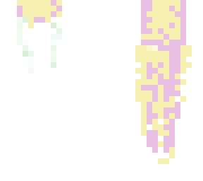 pastel yellow pink green hair