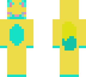 yellow and teal cat