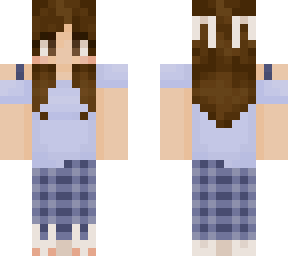 blue pajamas girl