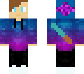 boy in cool huddie with dagger