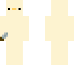 chick with knife
