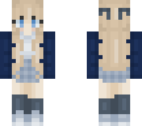 chloe blue school uniform