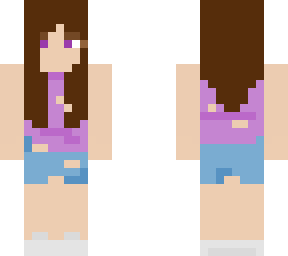 cute girl but purple theme