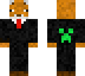 fox in a suit (black)