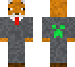 fox in a suit (gray)