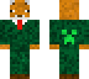 fox in a suit (green)