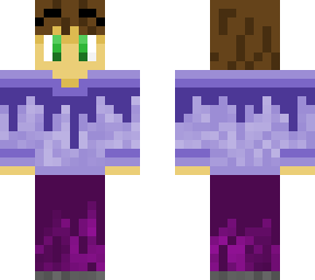 guy with a purple sweater