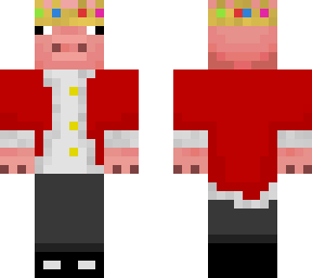 pig king retextured (technoblade's skin but changed a little bit)
