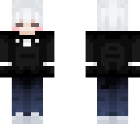 white-haired :0 jacket - slim skin
