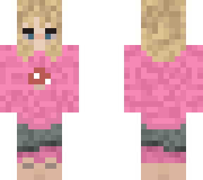cute blonde girl with wolfcut