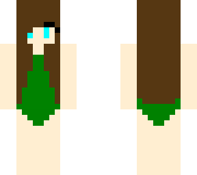 one-piece swimsuit girl (dark green)
