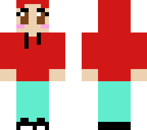 red hoodie girl