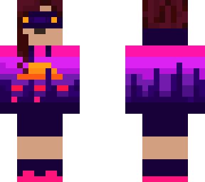 retrowave hoodie girl