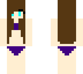 two-piece swimsuit (dark purple)