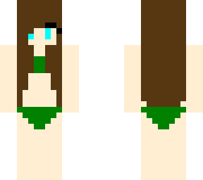two-piece swimsuit girl (dark green)