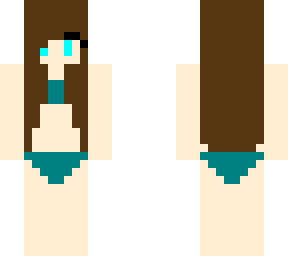 two-piece swimsuit girl (dark teal)