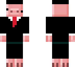 business piggy with a hat