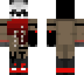 raccoon in a trenchcoat that glitched