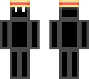 blocky (black + straw hat)