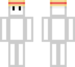 blocky (white + straw hat)