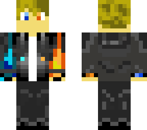blonde kid in fire and water sweater.