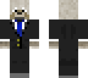 gray dog with suit
