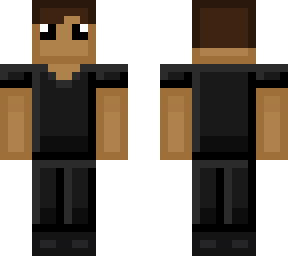 me but wearing an black shirt and pants (style:simply cubed/plastic)