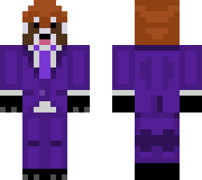 red panda purple suit