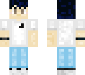 Dark Blue Hair | Minecraft Skin
